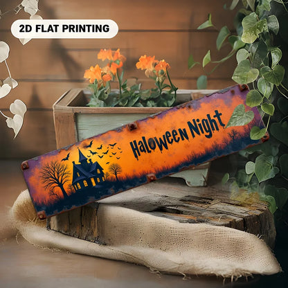 2D Vintage 'Pick Your Poison' Halloween Metal Sign