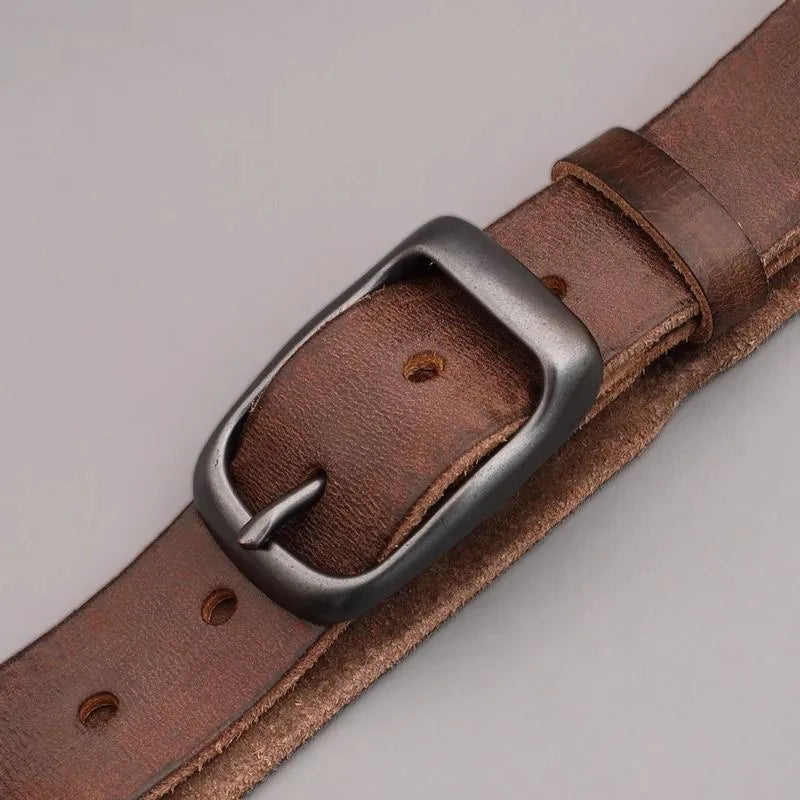 Genuine Leather Automatic Buckle Belt