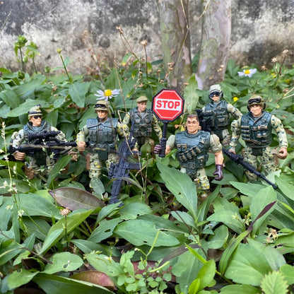 6Pcs SWAT Team Movable Action Figures