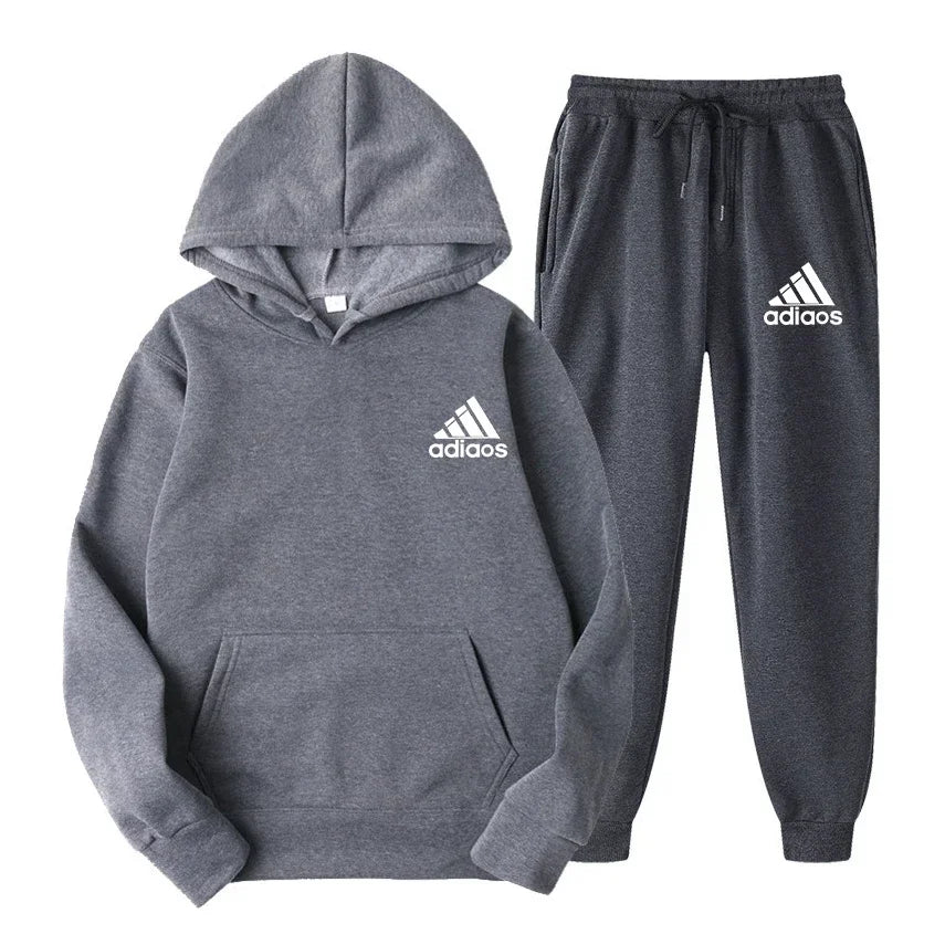 Hooded Top and Sweatpants Two-piece Set