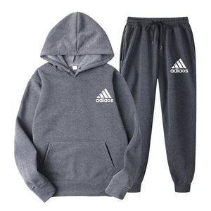 Hooded Top and Sweatpants Two-piece Set