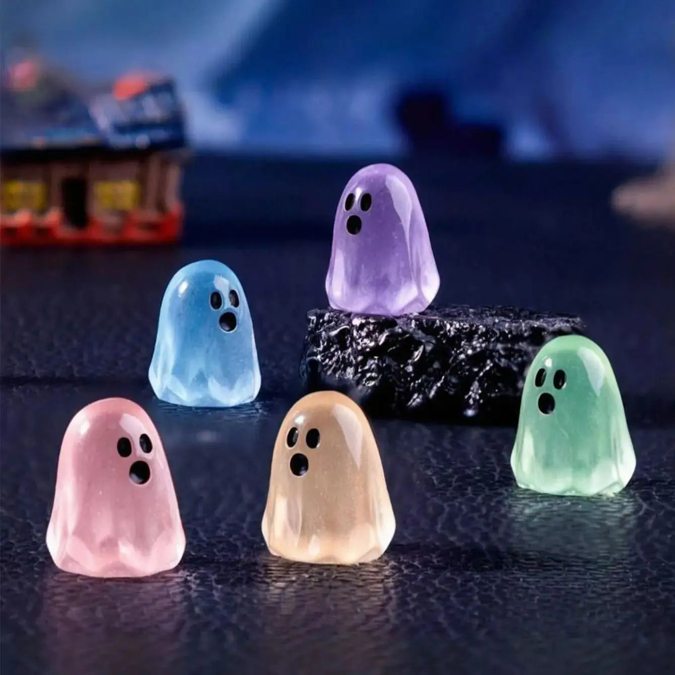 Mini Luminous Resin Ghost Figures