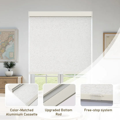 Linen Cordless Blackout Roller Blinds