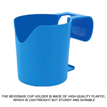 No-Punch Above Ground Poolside Cup Holder & Storage Shelf