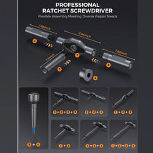 74 in1 Ratchet Screwdriver Set Detachable Ratchet T Handle