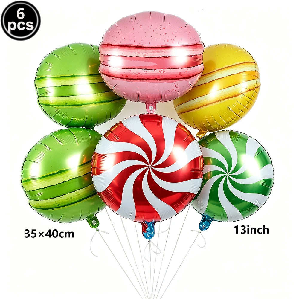 Large Santa Claus Foil Balloons & Christmas Tree Gift Box Decor