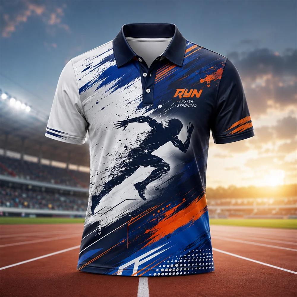 Smash Athletic Graphic Performance Polo Shirt