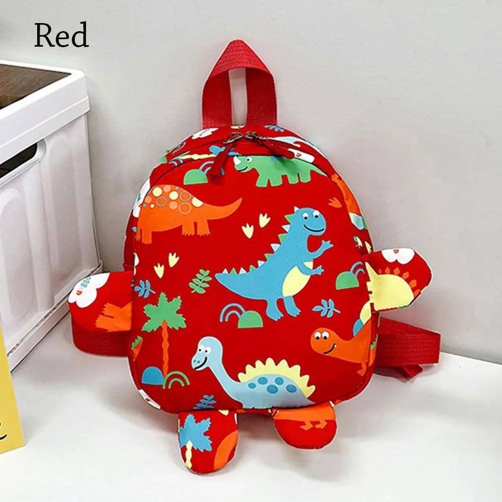 Kids Cartoon Dinosaur Nylon School Backpack – Toddler & Kindergarten Bag