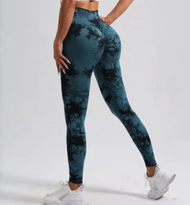 Seamless Tie Dye High Waist Leggings