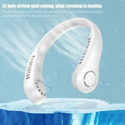 Portable Mini Neck Hanging Fan Without Blades