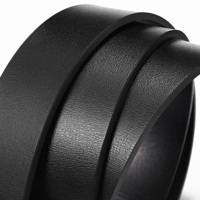 Genuine Leather Metal Automatic Buckle Belt
