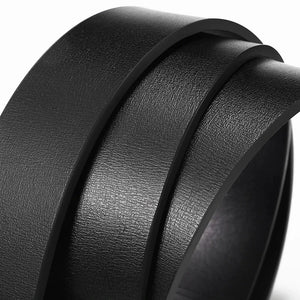 Genuine Leather Metal Automatic Buckle Belt