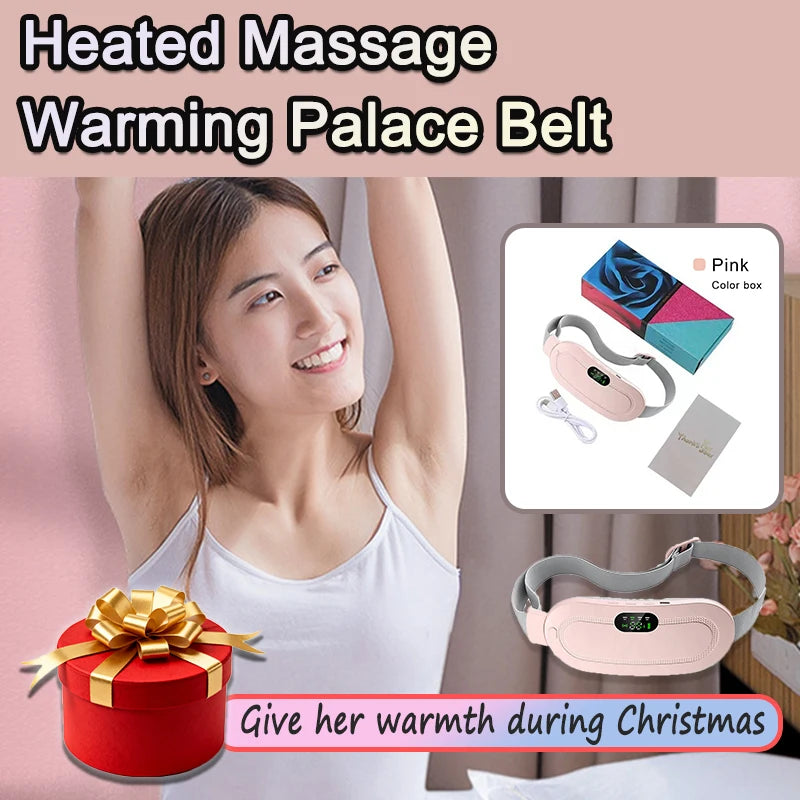 Smart Menstrual Heating Pad & Cordless Abdominal Massager Belt