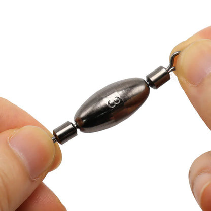 ZYZHE Fishing Swivel with Copper Weight Sinker (1.2g-11.3g)