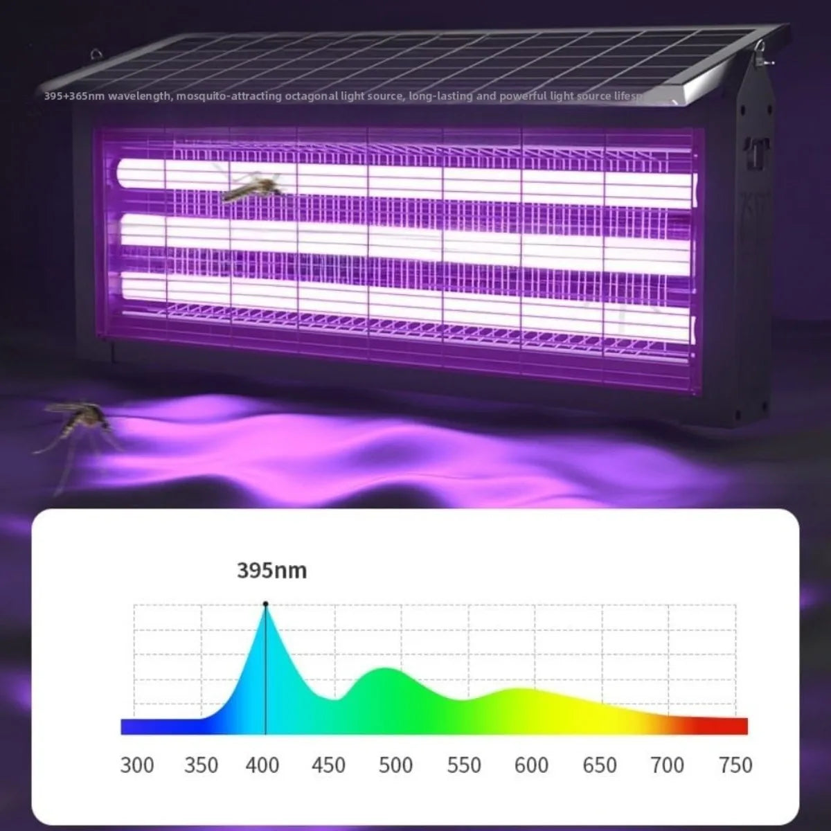 JOYINLED Solar Powered Waterproof Mosquito Killer Lamp and Outdoor Garden Light