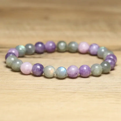 Natural Labradorite Bead Bracelet