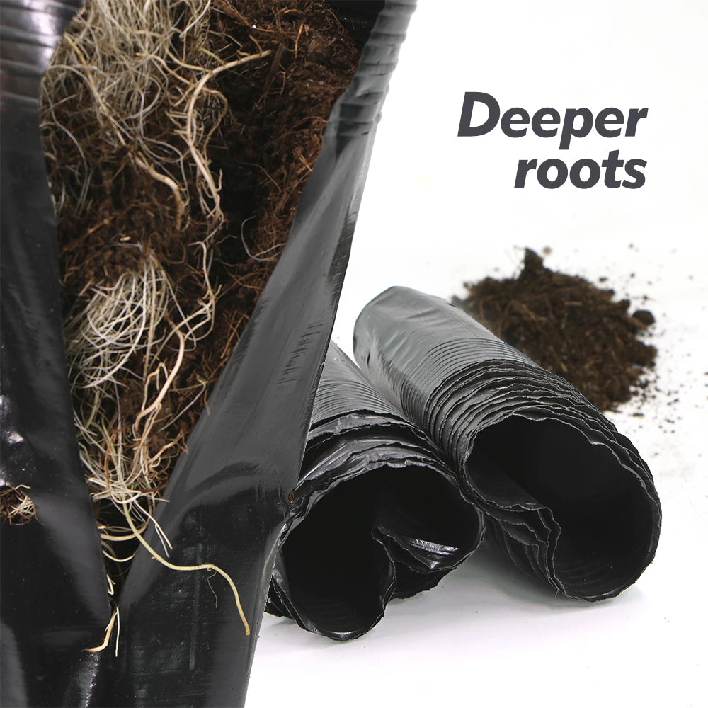 Tall Plastic Deep Nursery Tree Pots with Drainage Holes