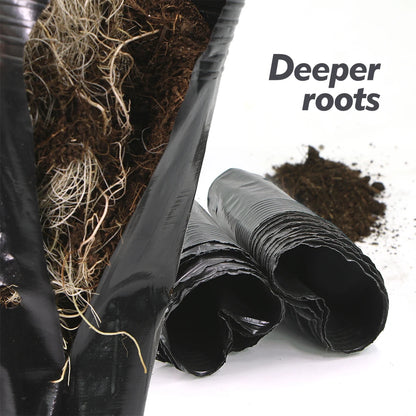 Tall Plastic Deep Nursery Tree Pots with Drainage Holes