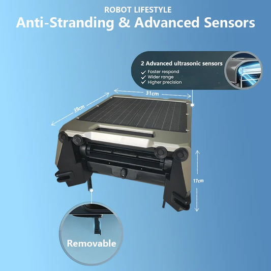 Solar-Powered Automatic Cordless Robotic Pool Skimmer Cleaner