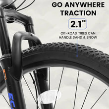 Ecarpat Full Front Suspension Mountain Bike with 21 Speed Steel Frame and Dual Disc Brakes