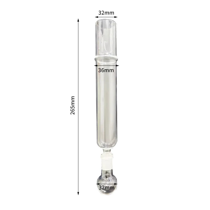 Borosilicate Glass Cigar Aromatherapy Humidors Tube Kit with 265mm Length Aroma Infusion