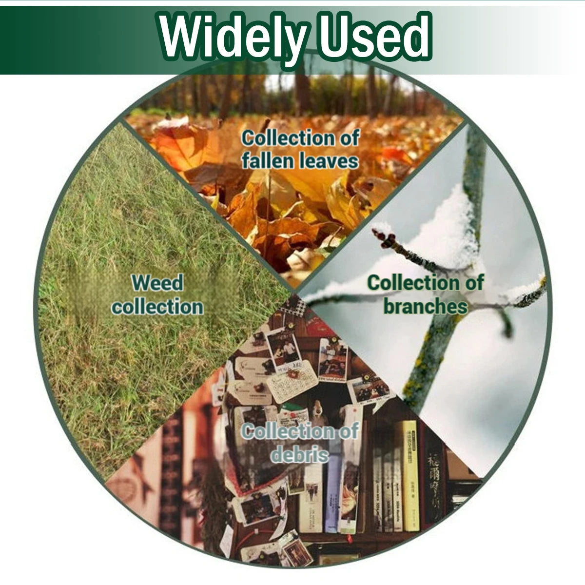 Heavy-Duty Reusable Garden Waste Bag – Waterproof Foldable Leaf & Debris Collector