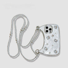 Glitter Rhinestone Phone Case With Chain for iPhone