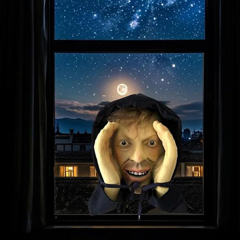 Scary Peeping Tom Window Hanging Halloween Decoration