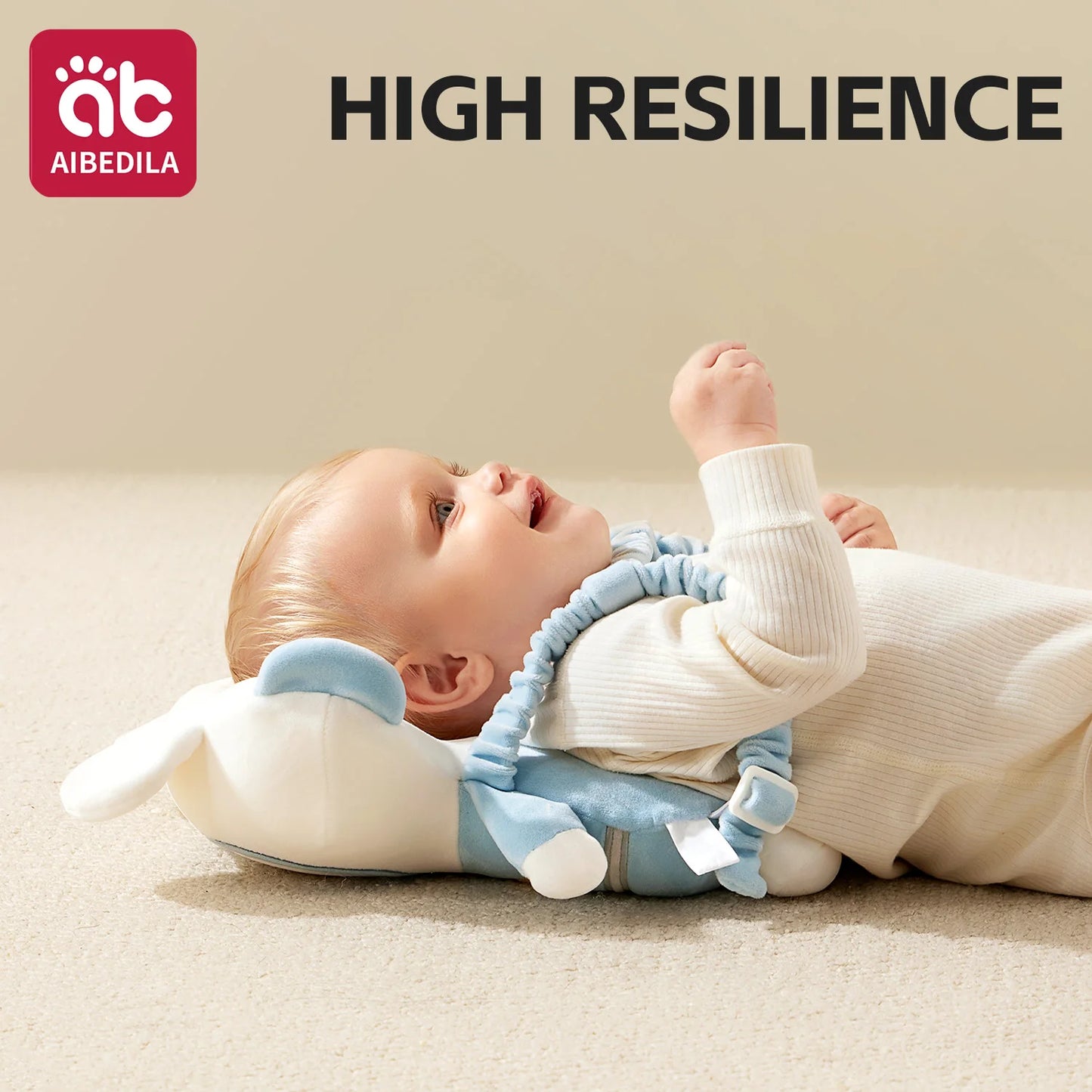AIBEDILA Baby Head Protector Pillow 3-Sided Anti-Fall Back Safety