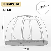 Transparent Dome Tent for 4-8 People Mushroom Shaped