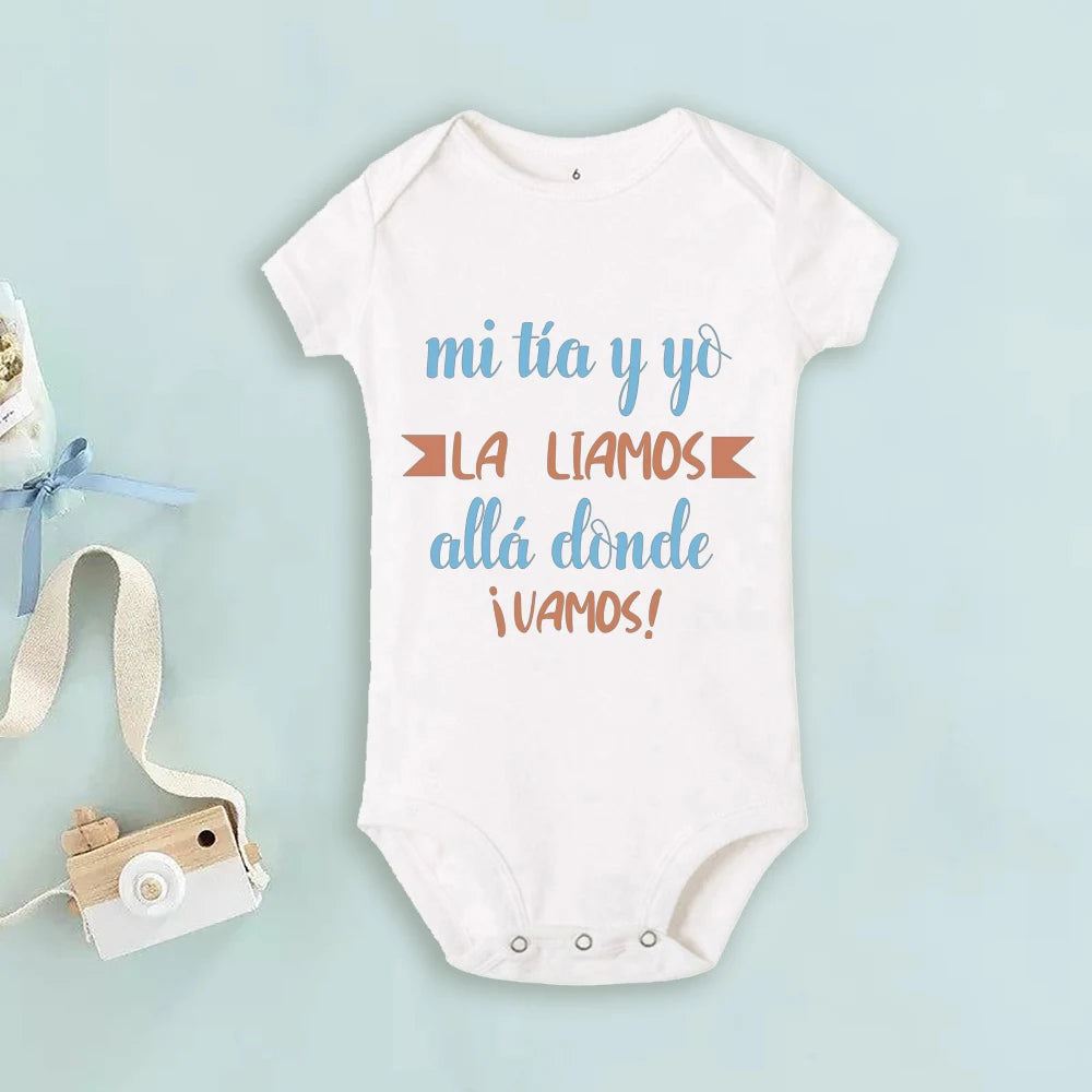 My Uncle Loves Me Very Much Print Baby Bodysuit