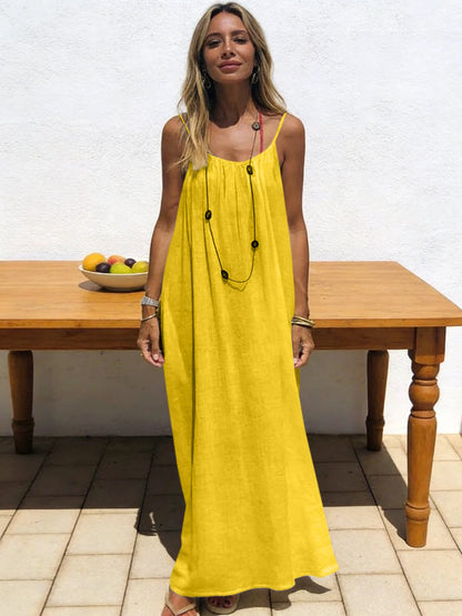 Strapless Backless Long Loose Dress