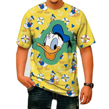 Funny Duck Cartoon Printed Cotton T-shirt