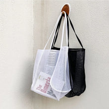 Mesh Beach Travel Shoulder Bag Large Capacity