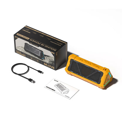 MLOVE P3 40W Portable Outdoor Bluetooth Speaker – IPX7 Waterproof with RGB Lights