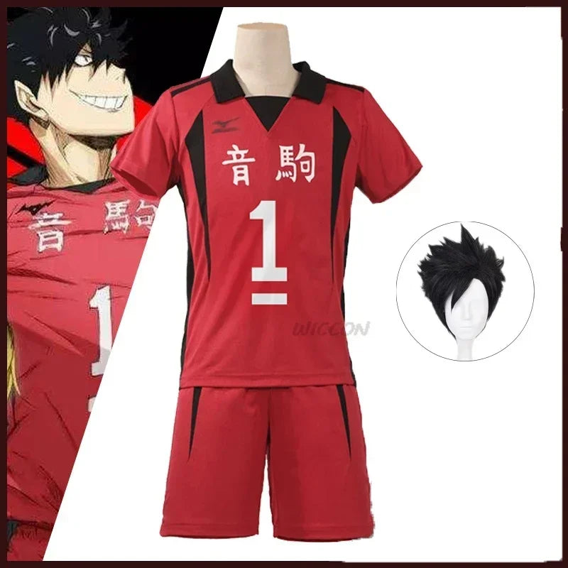 Anime Nekoma High School Volleyball Jersey Cosplay Costume Set