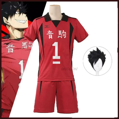Anime Nekoma High School Volleyball Jersey Cosplay Costume Set