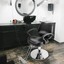 Beauty Salon Barber Chair with 6'' Adjustable Seat Height & 360 Degree Rolling
