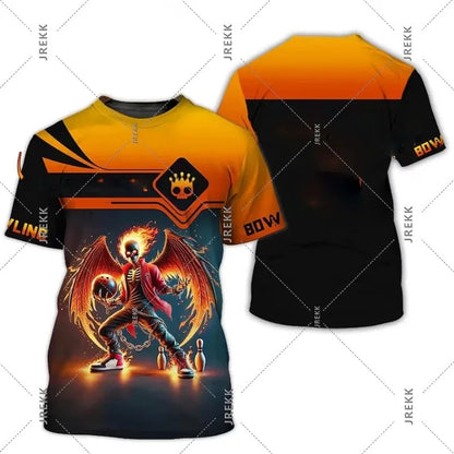 Men's Custom Name Bowling T-Shirt