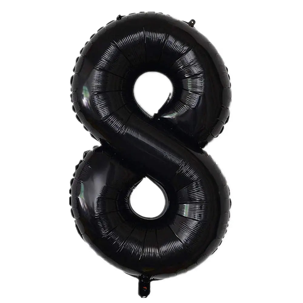 32inch Rainbow Gradient Number Foil Balloons