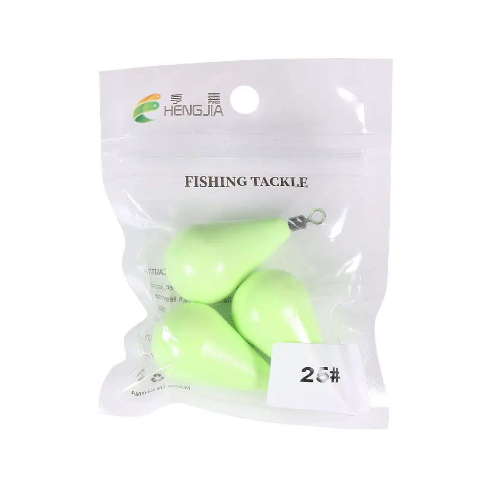Luminous Olive-Shaped Water Drop Fishing Sinkers (12g-150g)