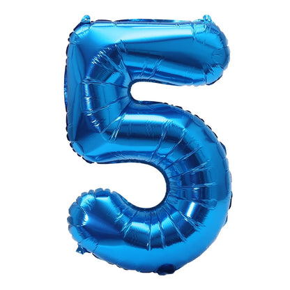 32inch Rainbow Gradient Number Foil Balloons