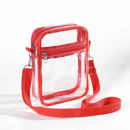 Clear Stadium Approved Shoulder Bag Bag With Front Pocket