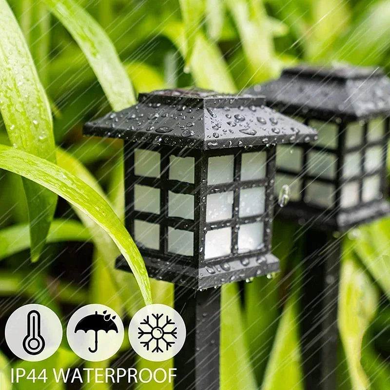Solar LED Outdoor Pathway & Garden Landscape Lights