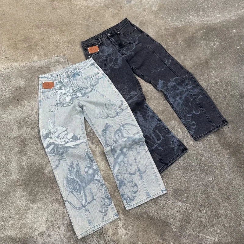 Baggy Retro High Street Cupids Jeans