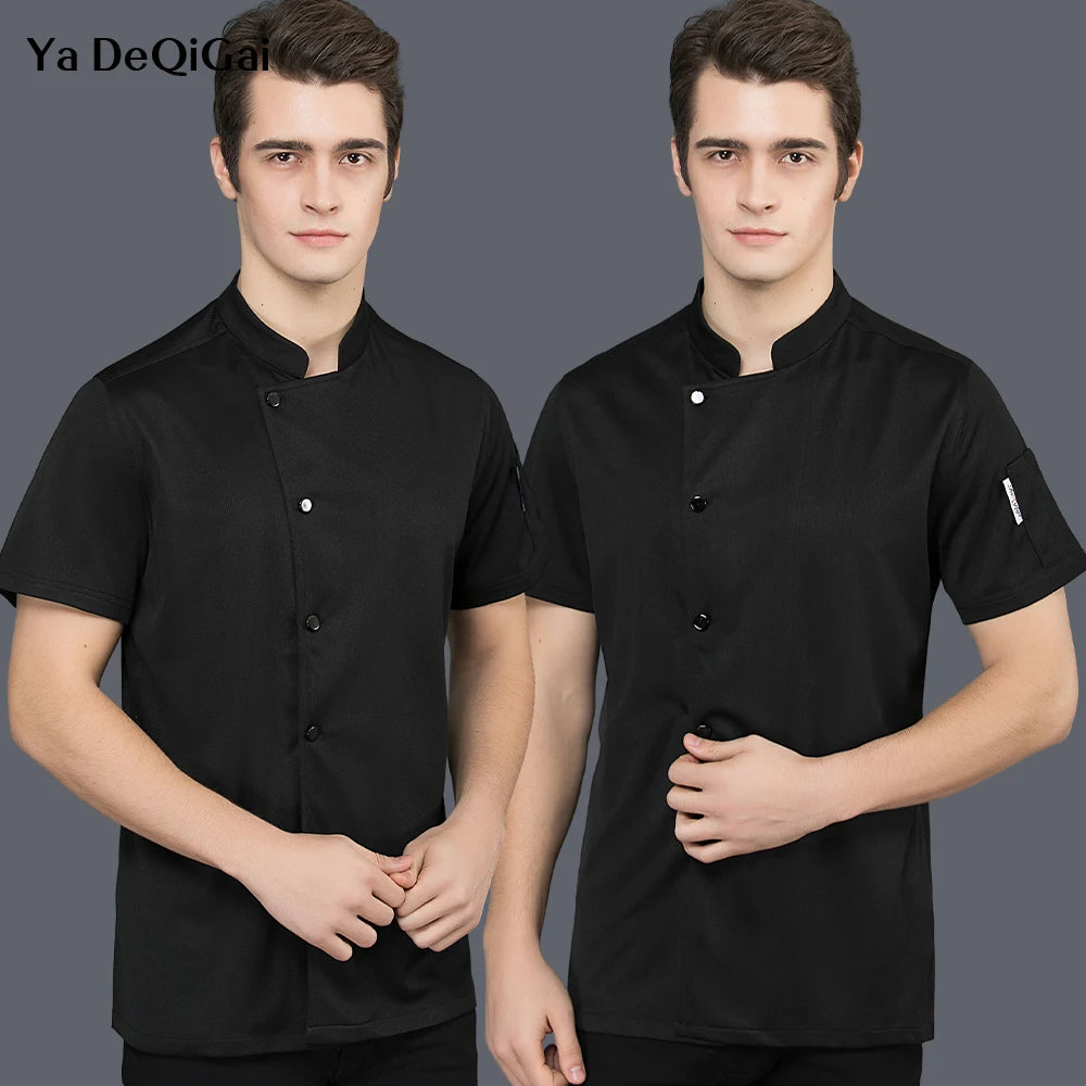 All Mesh Short Sleeve Waiter Shirts
