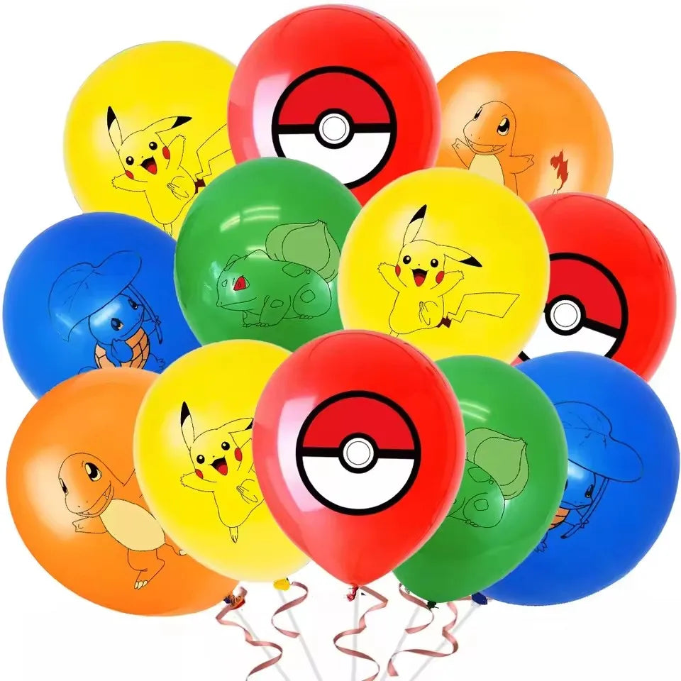Pokemon Latex Party Balloons Set