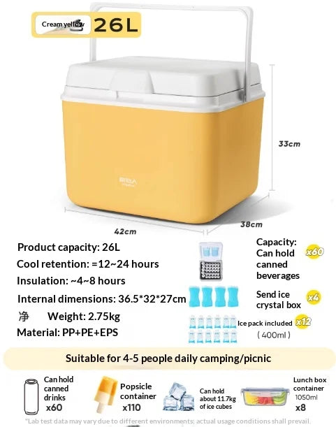 Portable Insulated Cooler