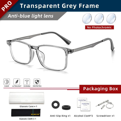 Ultra-Light Titanium Photochromic Multifocal Reading Glasses