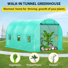 13x8x7 Ft Walk-in Tunnel Greenhouse